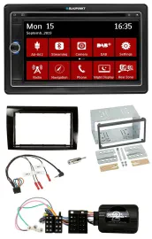 Blaupunkt TMC USB Lenkrad Bluetooth DAB 2DIN Navigation für Fiat Bravo 2007-2014