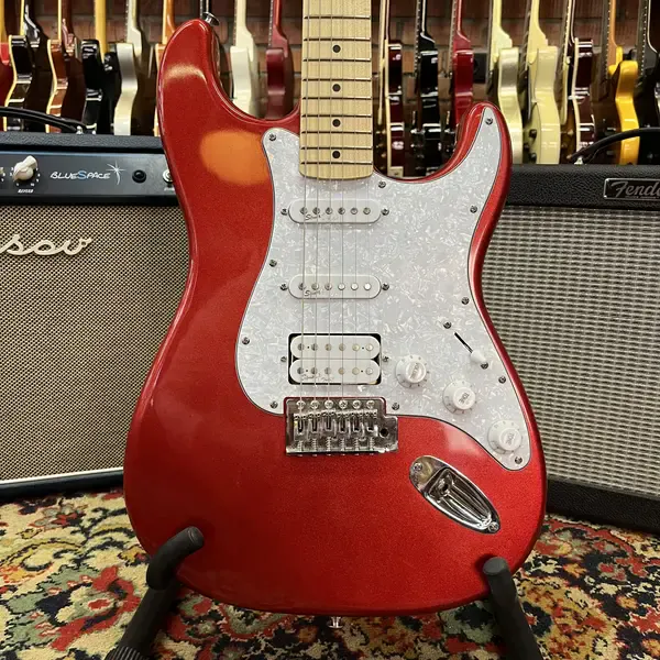 Электрогитара Squier by Fender California Series Stratocaster HSS Red China 2010s
