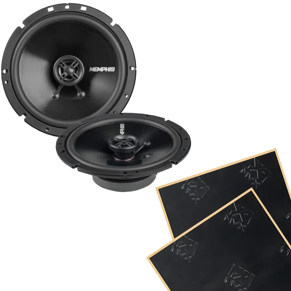 Memphis SRX60V 6.5" Street Reference Coaxial Speakers with Sound Damping