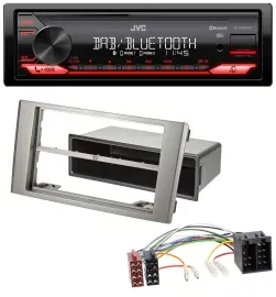 JVC Bluetooth USB DAB MP3 Autoradio für Iveco Daily (2006-2014) silber