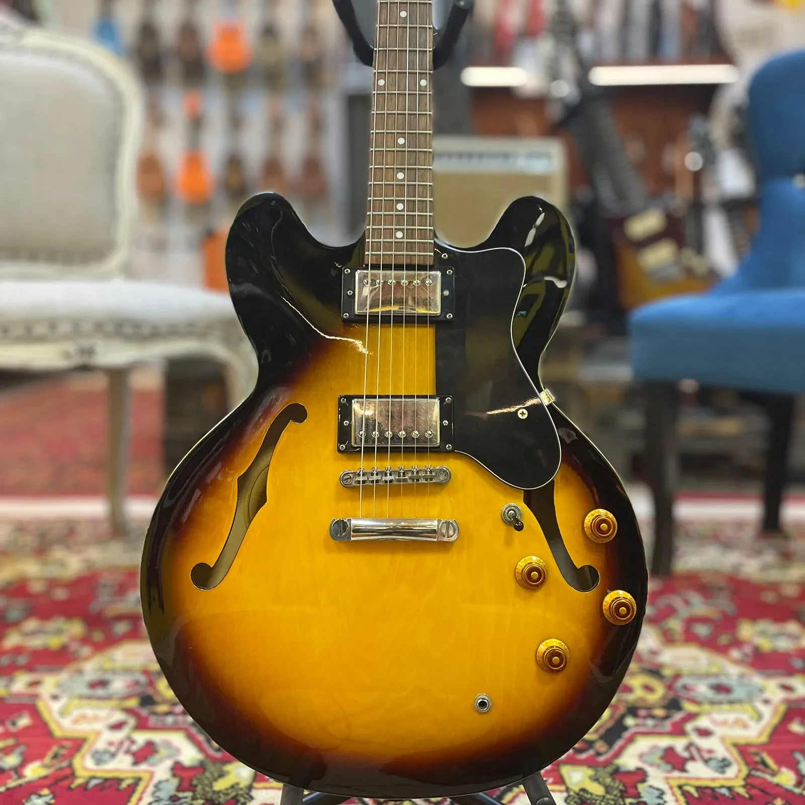 Электрогитара полуакустическая Epiphone DOT VS HH Vintage Sunburst China 2010s