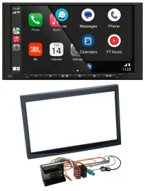 JBL USB 2DIN MP3 Bluetooth AUX Autoradio für Citroen C3 C2 Berlingo Jumpy schwar