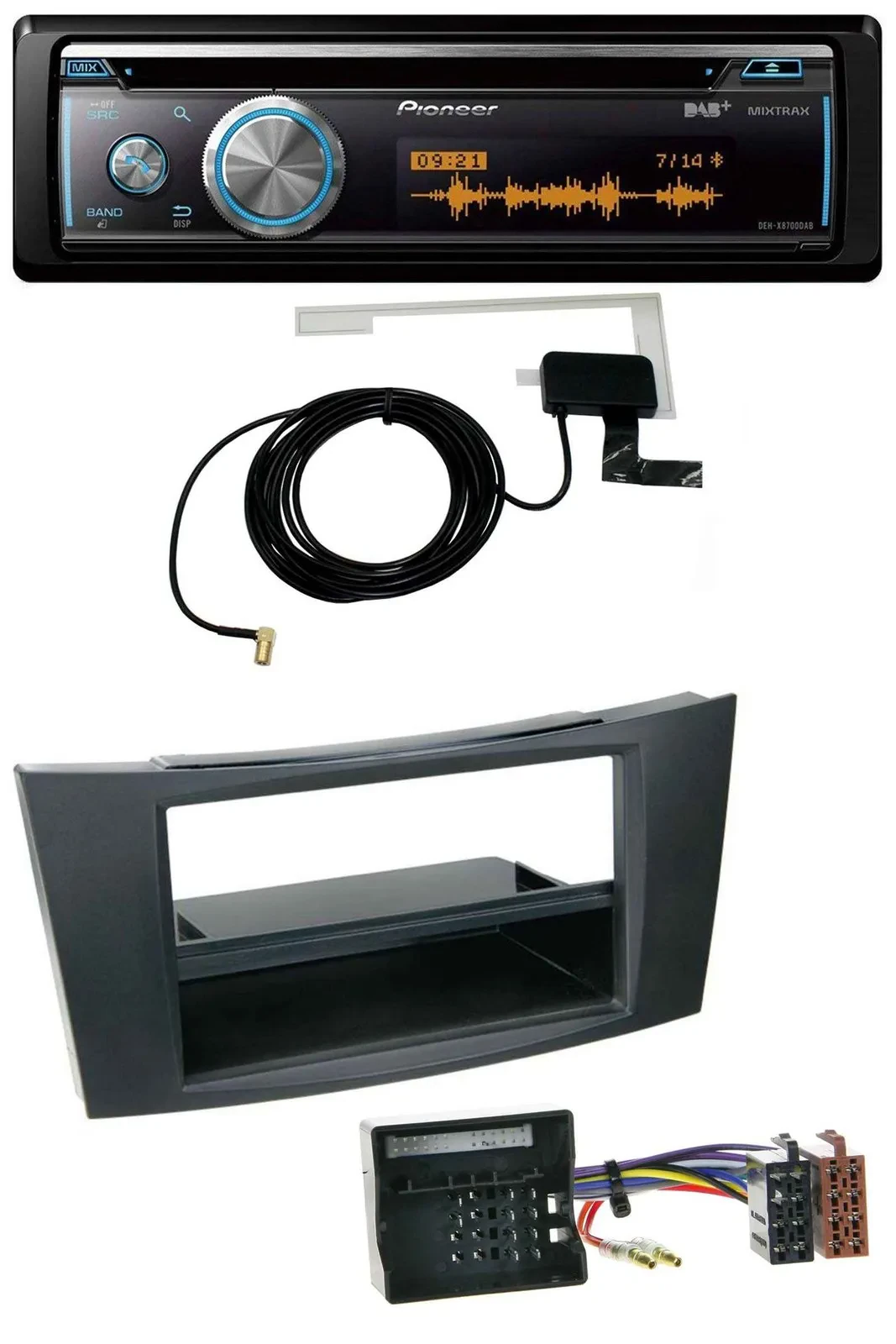 Автомагнитола Pioneer Bluetooth DAB CD USB MP3 для Mercedes E-Class W211 (2002–2009)