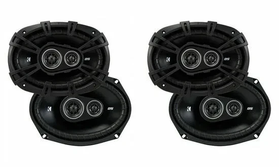 4) Kicker 43DSC69304 DSC6930 6x9" 3-Way DS Series Coaxial Car Audio Speakers