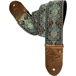 Ремень для гитары PRS Deluxe Retro Jacquard Guitar Strap Teal 2 in.