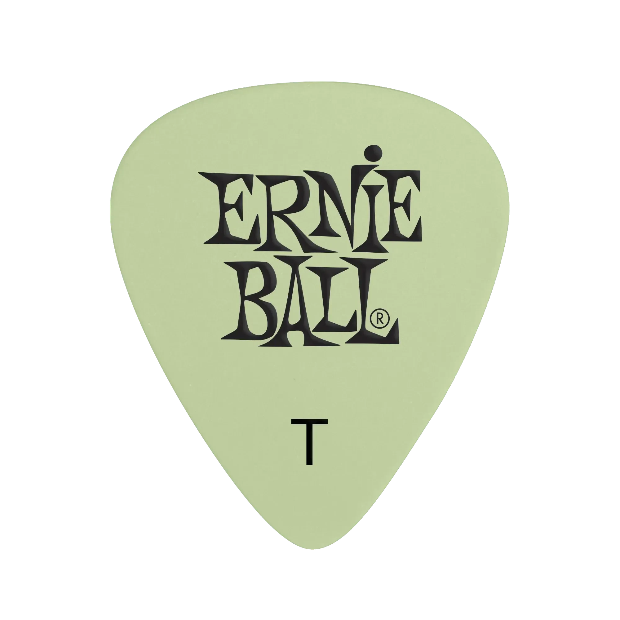 Медиаторы Ernie Ball 9224 Super Glow, 0.46 мм, 12 штук, светятся в темноте