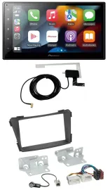 Pioneer MP3 USB Bluetooth DAB 2DIN Autoradio für Hyundai i40 VF ab 2011 schwarz