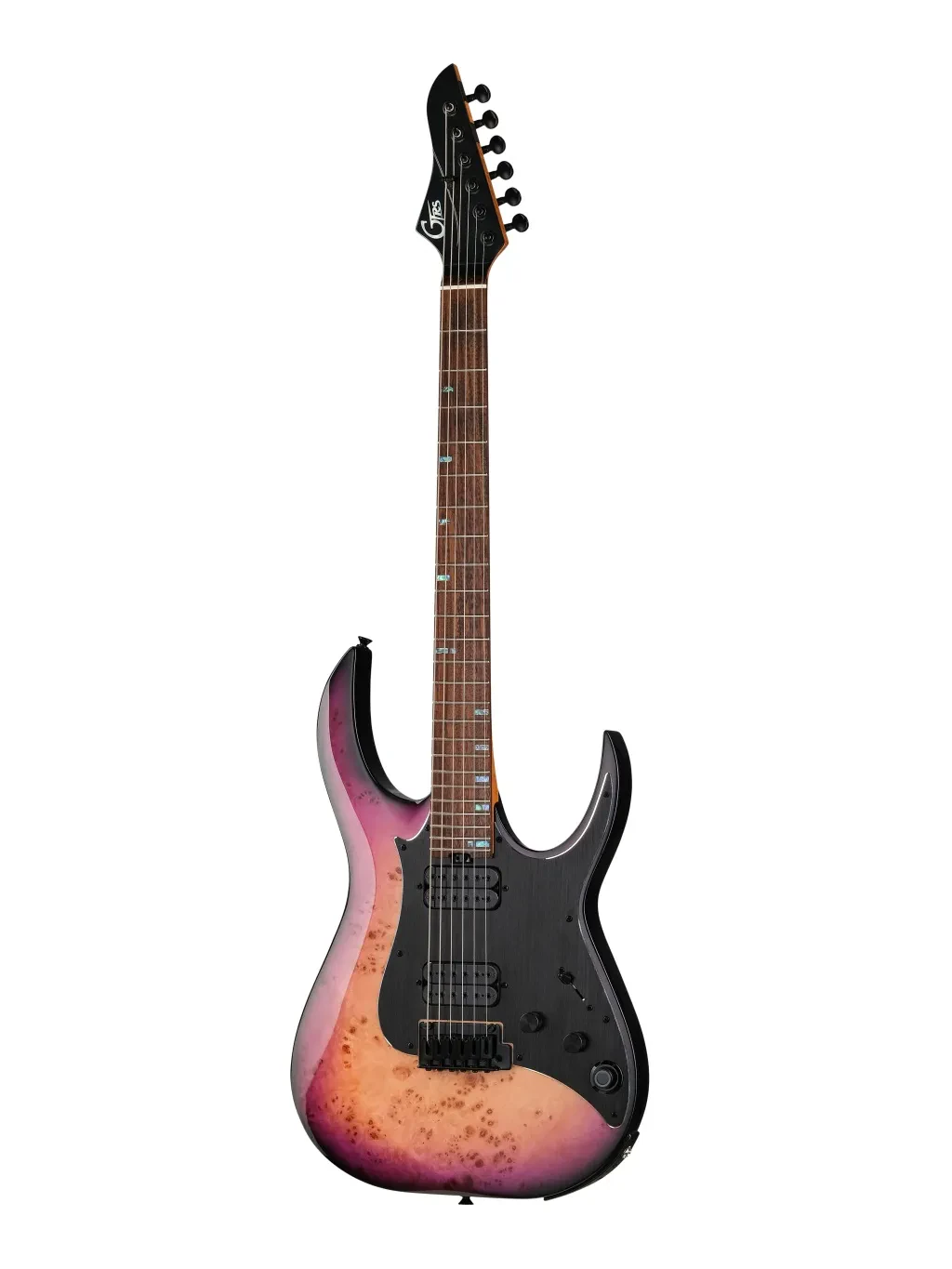 Mooer GTRS M810 Purple Burst  электрогитара со встроенным процессором, HH, цвет фиолетовый берст