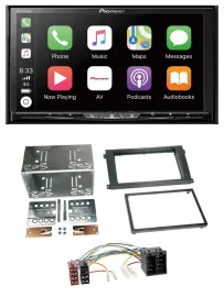 Pioneer 2DIN MP3 USB DAB DVD Bluetooth Autoradio für Porsche Cayenne 2002-2007