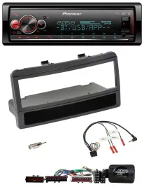 Pioneer Bluetooth USB Lenkrad DAB Autoradio für Ford Mondeo 00-02 schwarz Ablage