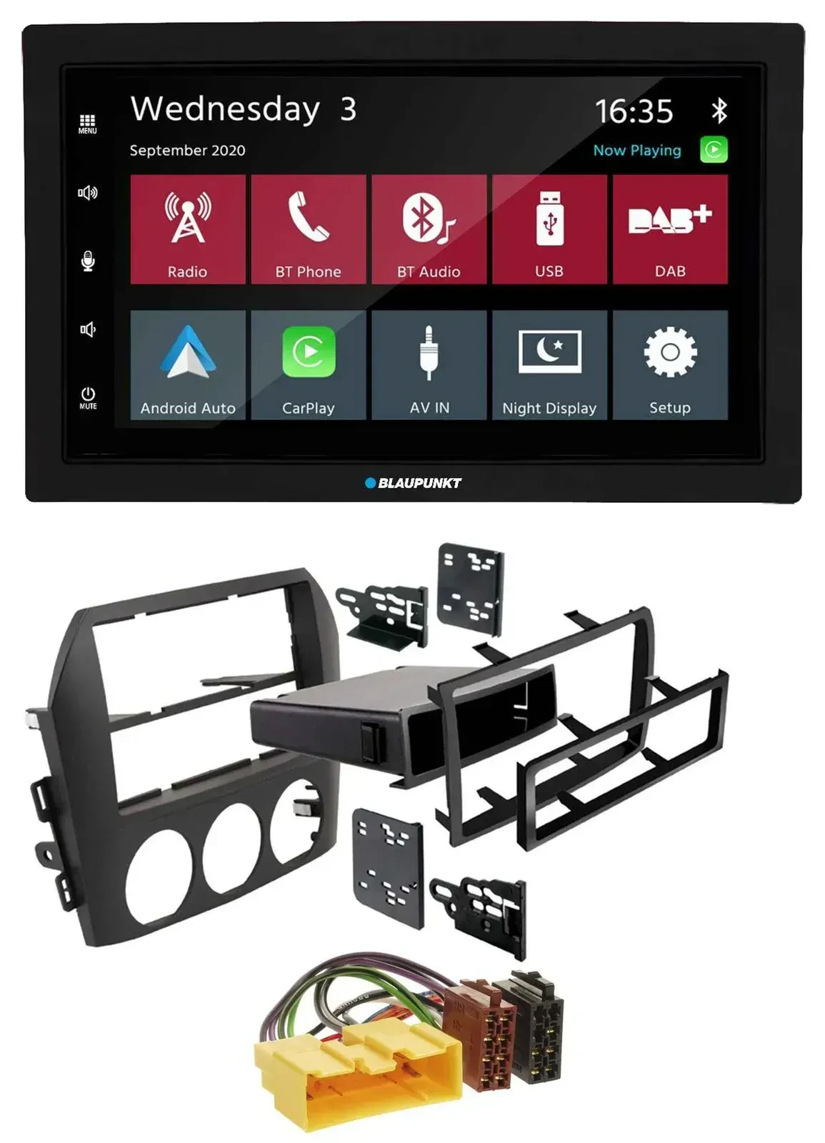 Blaupunkt DAB Bluetooth USB MP3 2DIN Autoradio für Mazda MX 5 NC 2005-2008
