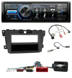 JVC Bluetooth Lenkrad USB DAB Autoradio für Mazda CX-7 2009-2013
