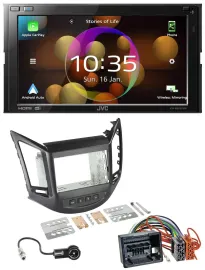 JVC DAB MP3 2DIN Bluetooth USB Autoradio für Chevrolet Orlando KL1Y/KL1YN ab 10