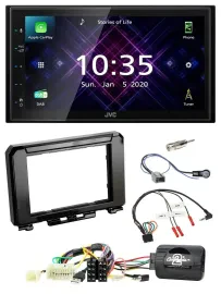 JVC DAB 2DIN Lenkrad Bluetooth USB Autoradio für Suzuki Jimmny GJ ab 2018