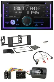 JVC Lenkrad USB 2DIN DAB Bluetooth CD Autoradio für BMW 5er E39 96-04 Aktivsyste