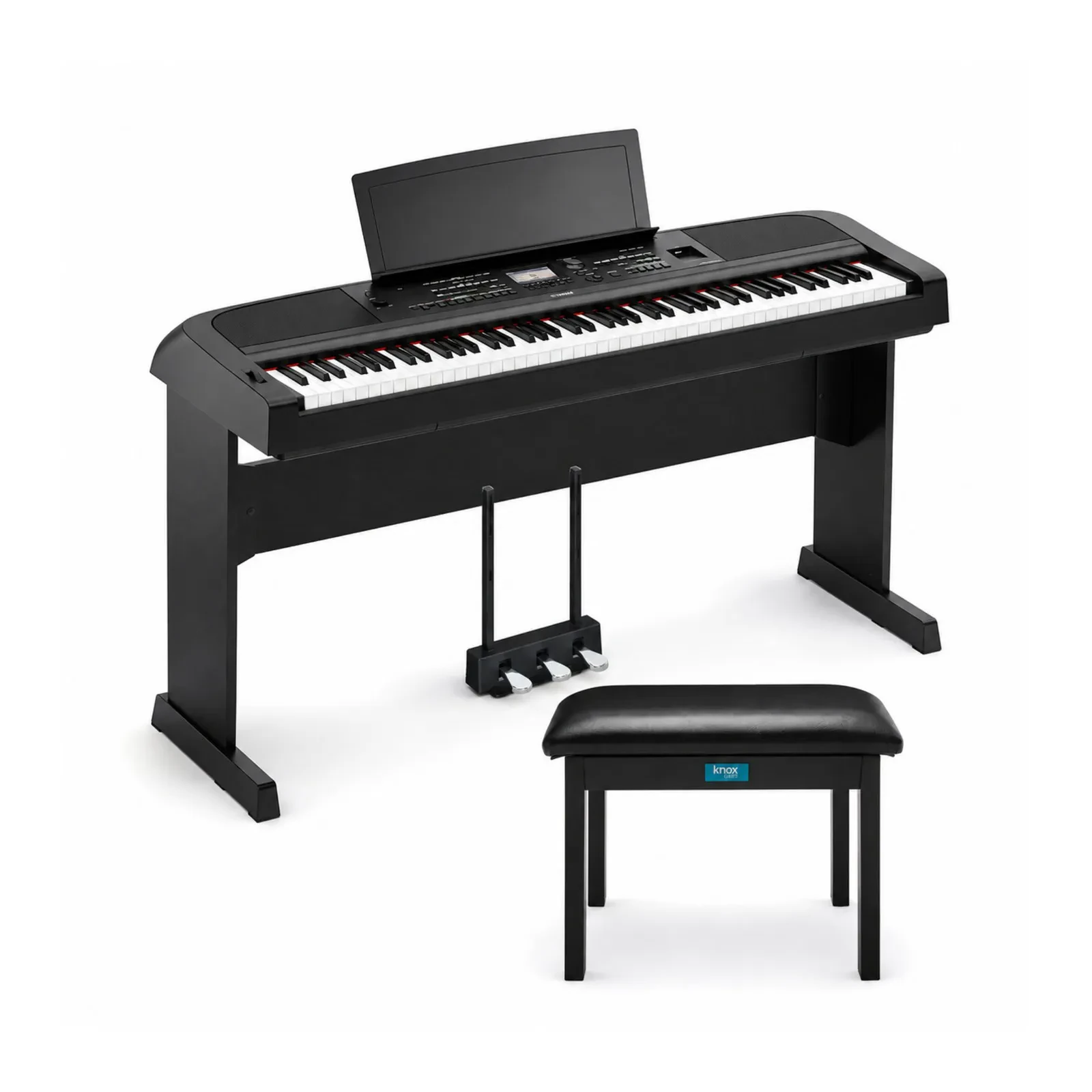 Yamaha DGX670 88-Key Portable Grand Piano Bundle (Black)