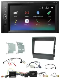 Pioneer DAB Lenkrad 2DIN Bluetooth USB Autoradio für Porsche Panamera 2009-2016