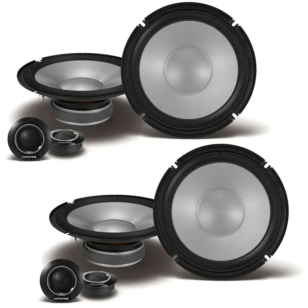 Автодинамики для автомобиля Alpine S2-S80C 8" 2-полосная компонентная система 340W (набор, 2 пары)