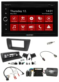 Blaupunkt Lenkrad DVD Bluetooth DAB 2DIN USB Autoradio für BMW X3 E83 2004-2010