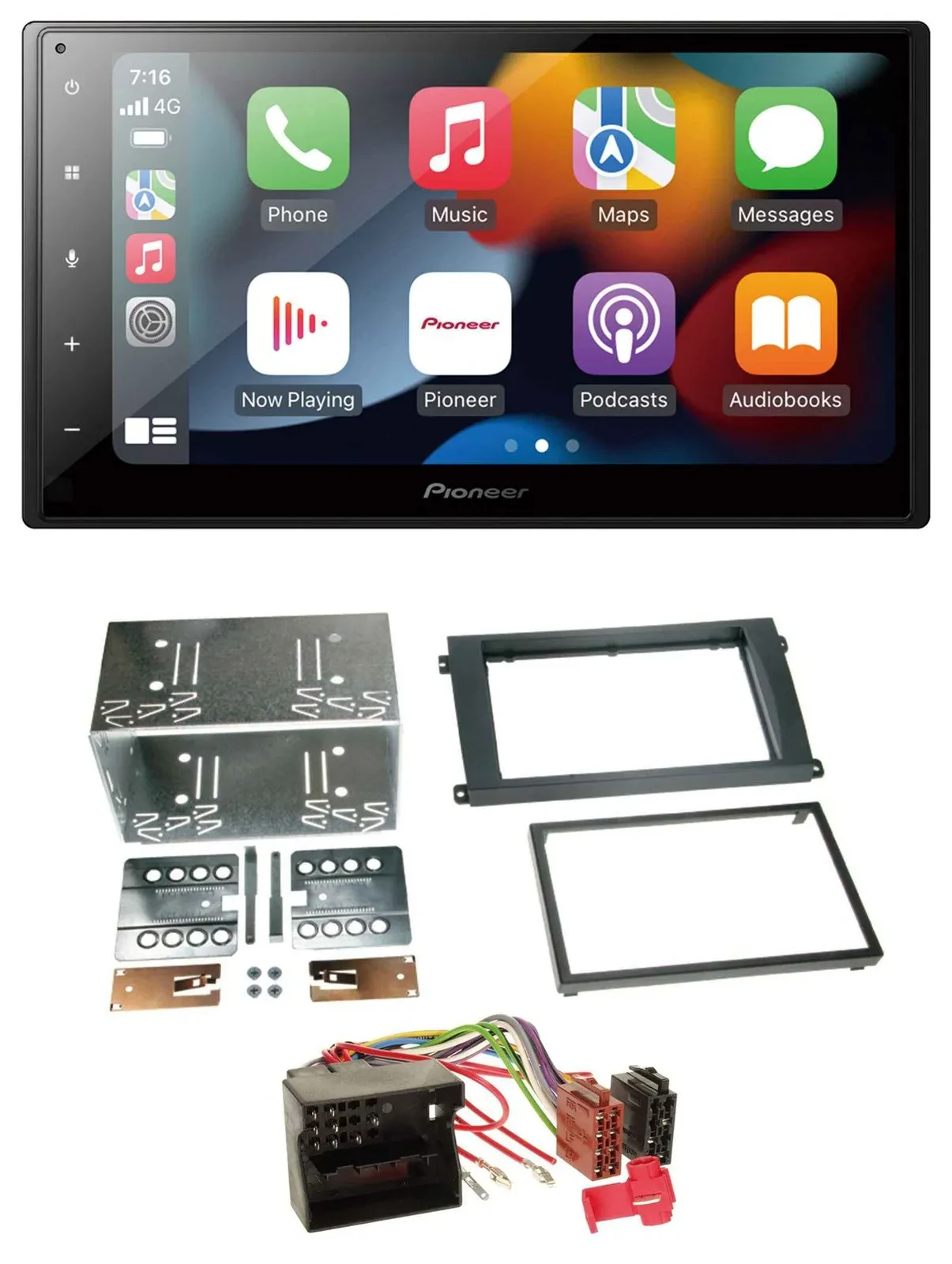 Pioneer DAB Bluetooth 2DIN USB MP3 Autoradio für Porsche Cayenne 2007-2010