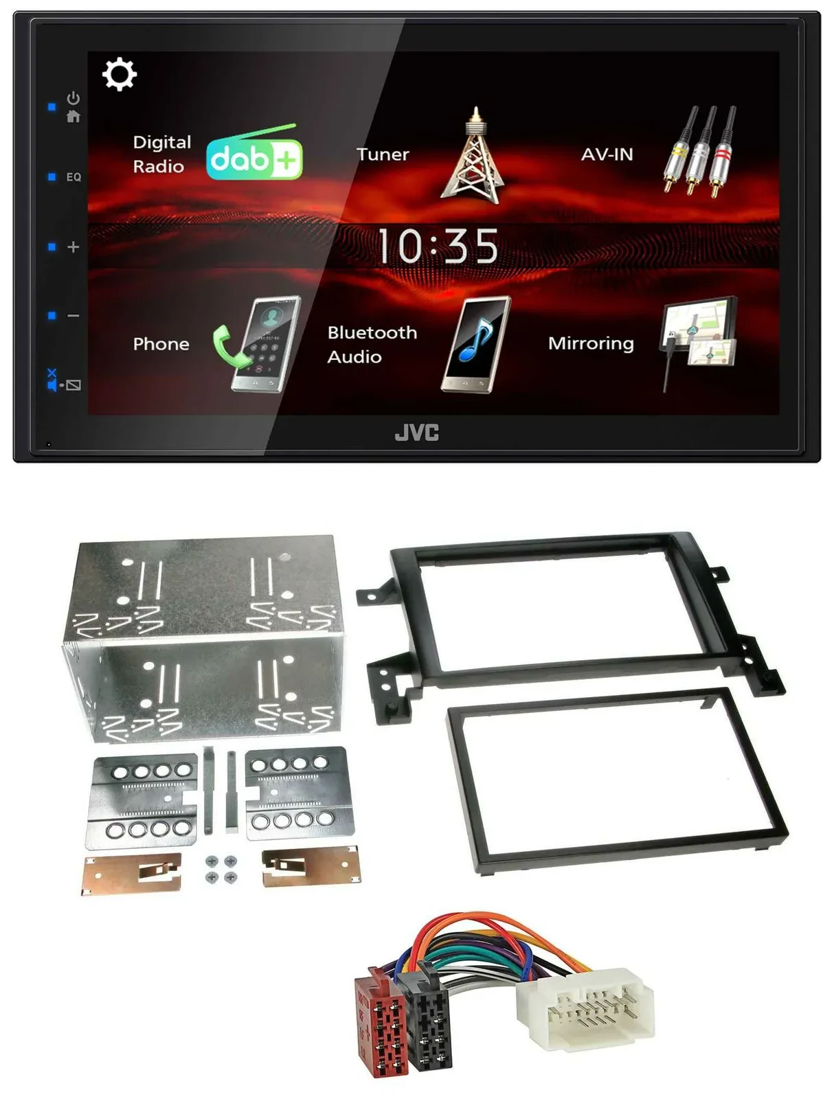 JVC USB Bluetooth MP3 DAB 2DIN Autoradio für Suzuki Grand Vitara ab 2005
