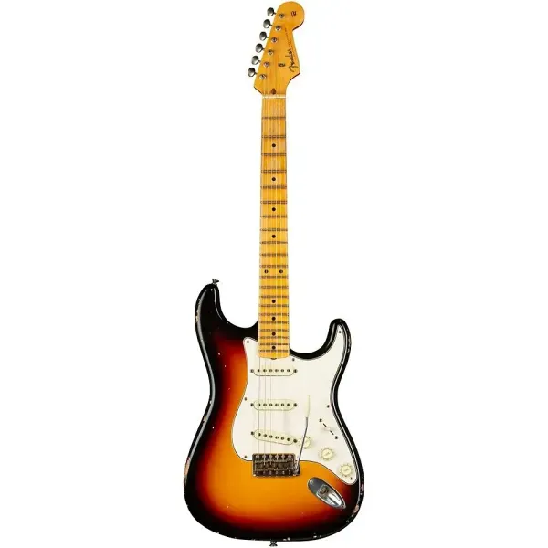 Электрогитара Fender Custom Shop 1958 Stratocaster Journeyman Relic Masterbuilt 3-Color Sunburst