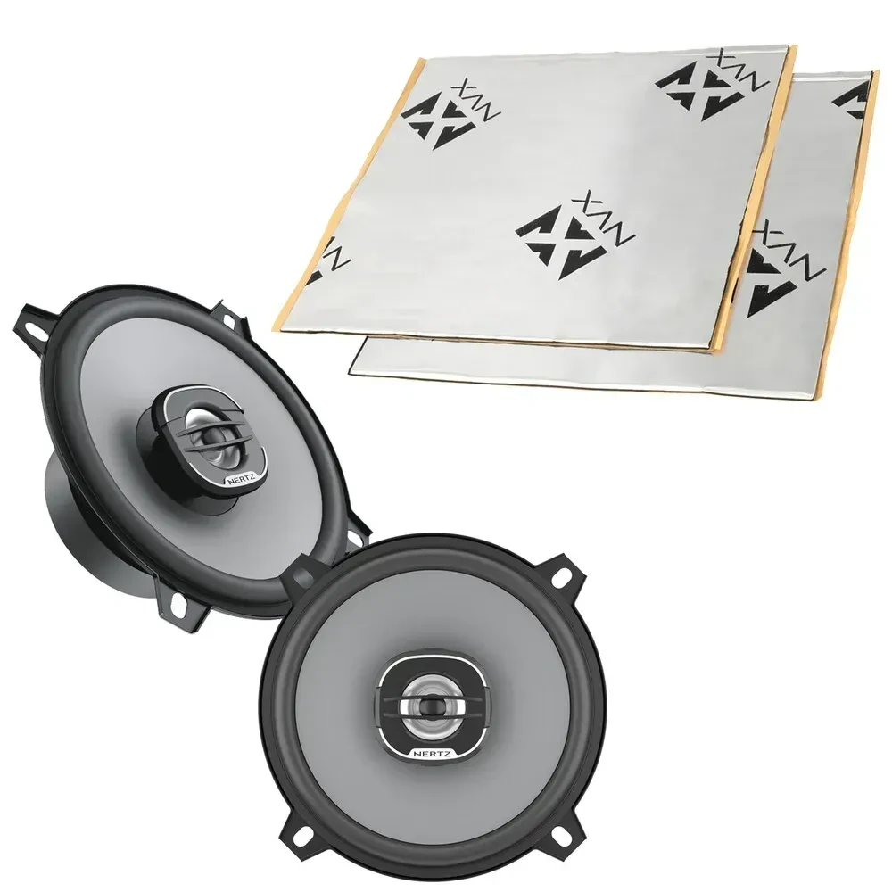 Hertz X 130 80W RMS 5" Coaxial Speakers with Sound Damping (2 Pairs)
