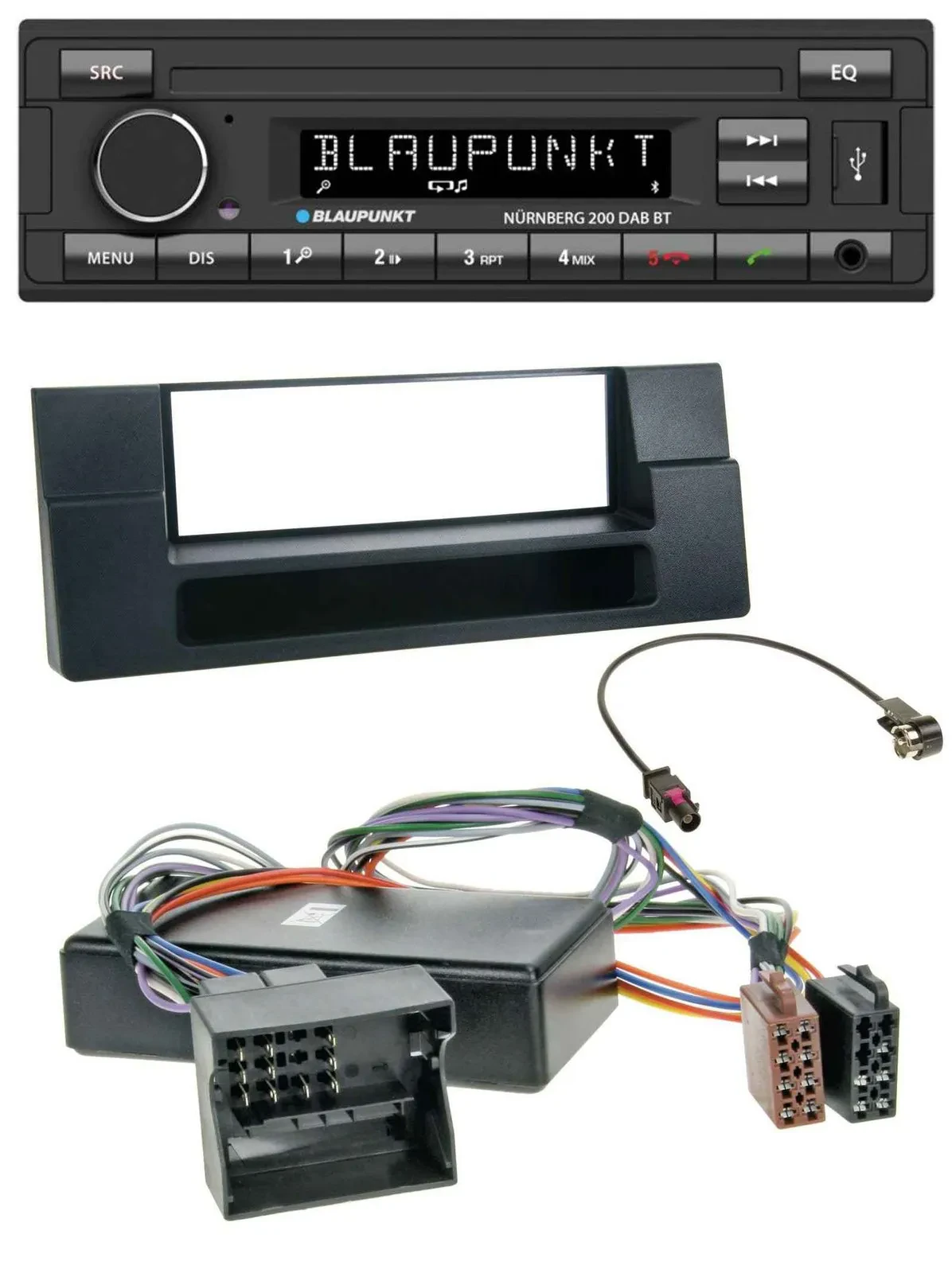 Blaupunkt USB DAB MP3 Bluetooth Autoradio für BMW X5 E53 5er E39 Ablagefach Quad