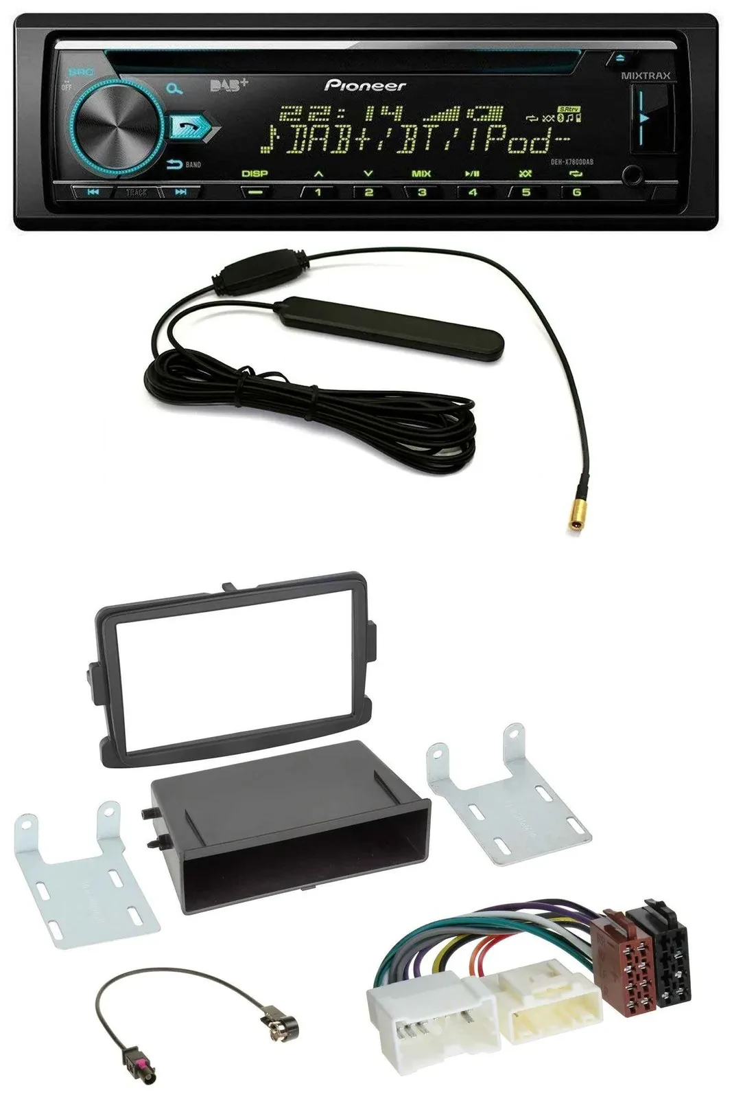 Автомагнитола Pioneer CD/MP3/DAB/USB/AUX для Dacia Logan/Sandero, Opel Vivaro