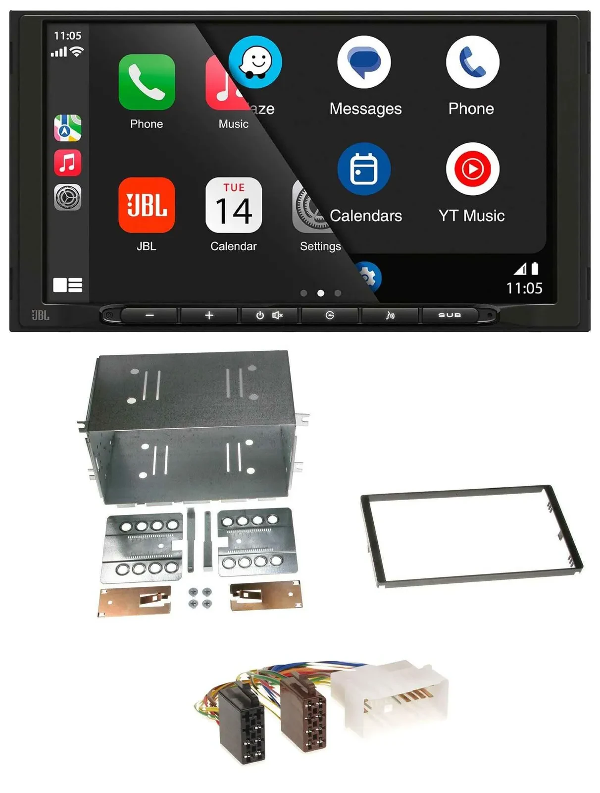 JBL USB 2DIN MP3 Bluetooth AUX Autoradio für Kia Optima Magentis 05-10