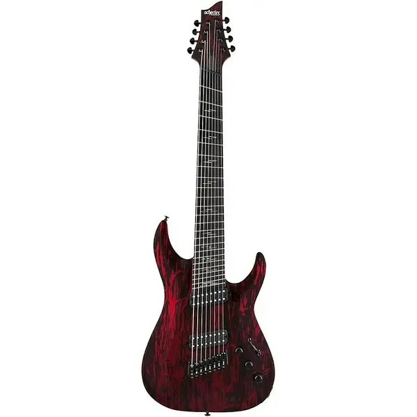 Электрогитара Schecter C-8 Multiscale Silver Mountain Extended Range Blood Moon