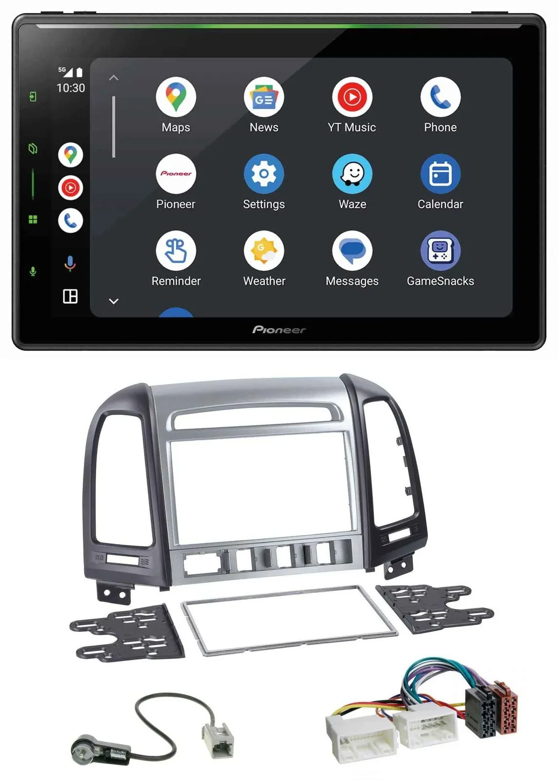 Pioneer 2DIN MP3 USB Bluetooth DAB Autoradio für Hyundai Santa Fe 4 Schalter ab