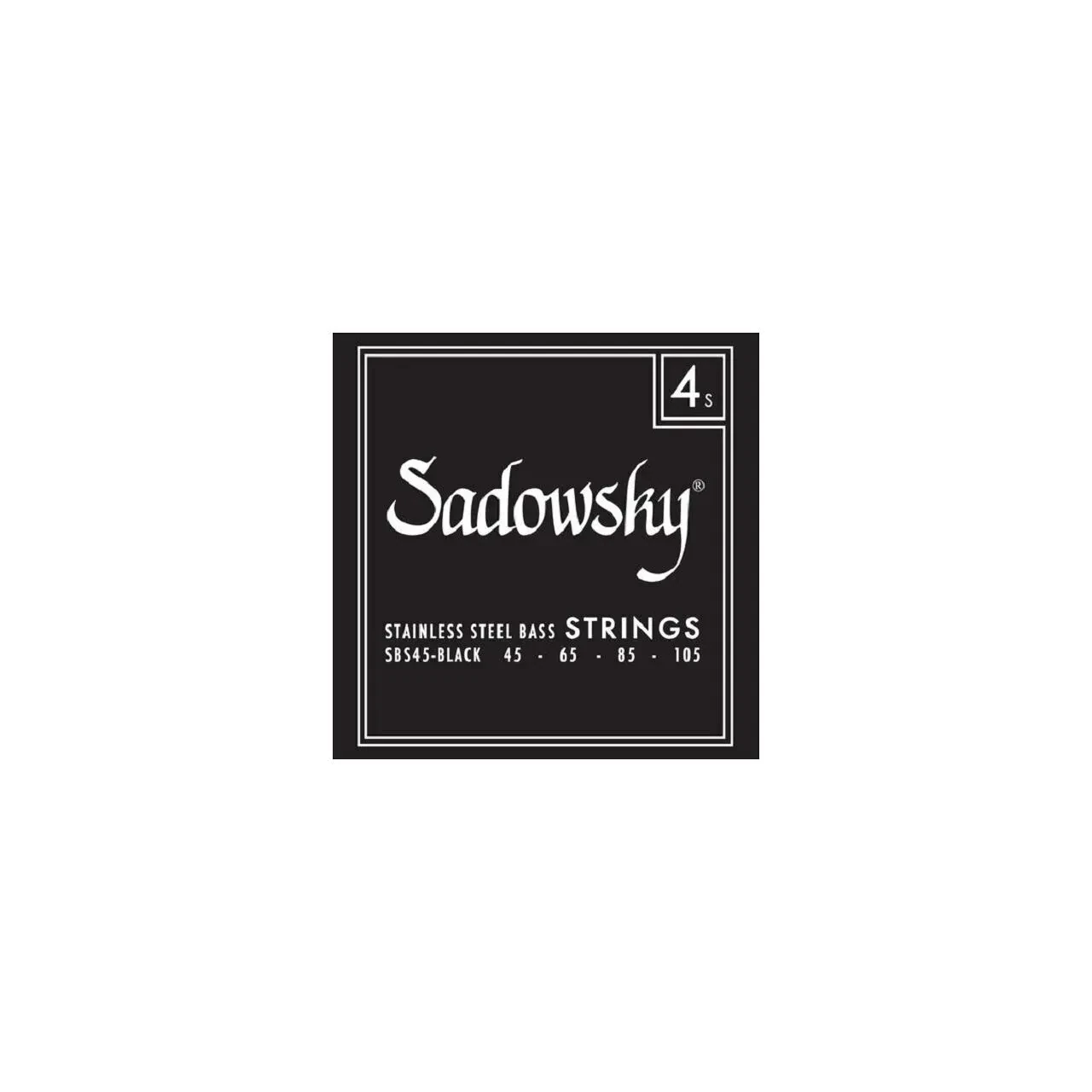 Струны для бас-гитары SADOWSKY Black Label SBS 45-1 Stainless Steel 4-String 045–105 (набор)