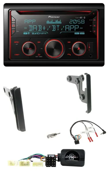 Pioneer 2DIN DAB Lenkrad Bluetooth USB CD Autoradio für Toyota FJ ab 2007