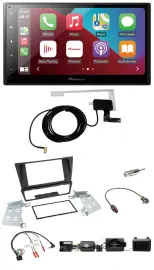 Автомагнитола для BMW 3 Series E90/E91/E92/E93 Pioneer 2DIN, USB, Bluetooth, DAB, поддержка управления на руле, поддержка PDC