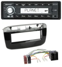 Continental MP3 AUX USB DAB 1DIN Autoradio für Fiat Punto Punto Evo (ab 2011)