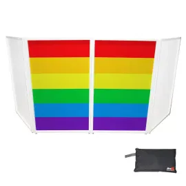 ProX XF-SRNBW Gay Pride LGBTQ Rainbow Design Facade Scrim Set of Two