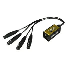 Whirlwind Catdusa CT-F RJ45 Breakout Adapter with 4x 1.5' XLRF Cable