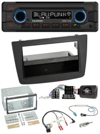 Автомагнитола Blaupunkt CD/MP3, Bluetooth, USB для Alfa Romeo Mito 2008–2014, чёрная