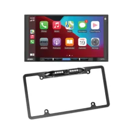 Jensen CAR710-4 7" Double-DIN Touchscreen Receiver + License Plate Camera