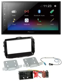 Pioneer USB Bluetooth DAB 2DIN MP3 Autoradio für Alfa Giulietta ab 13 940 Faceli