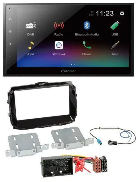 Pioneer USB Bluetooth DAB 2DIN MP3 Autoradio für Alfa Giulietta ab 13 940 Faceli