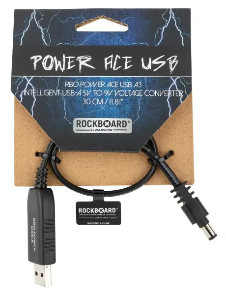 ROCKBOARD Power Ace USB A3 USB-A 5V to 9V