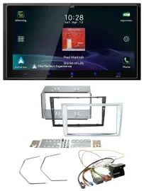 JVC USB Bluetooth 2DIN DAB MP3 Autoradio für Opel Astra H Zafira B Corsa D matt-