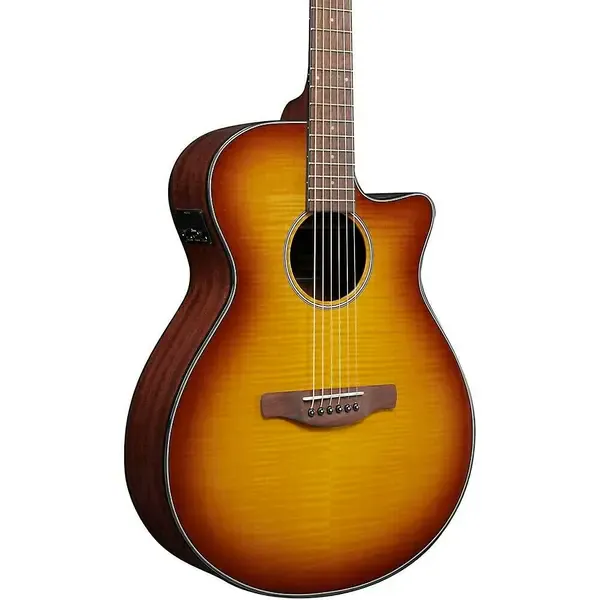 Электроакустическая гитара Ibanez AEG70 Flamed Maple Top Grand Concert Light Amber Burst