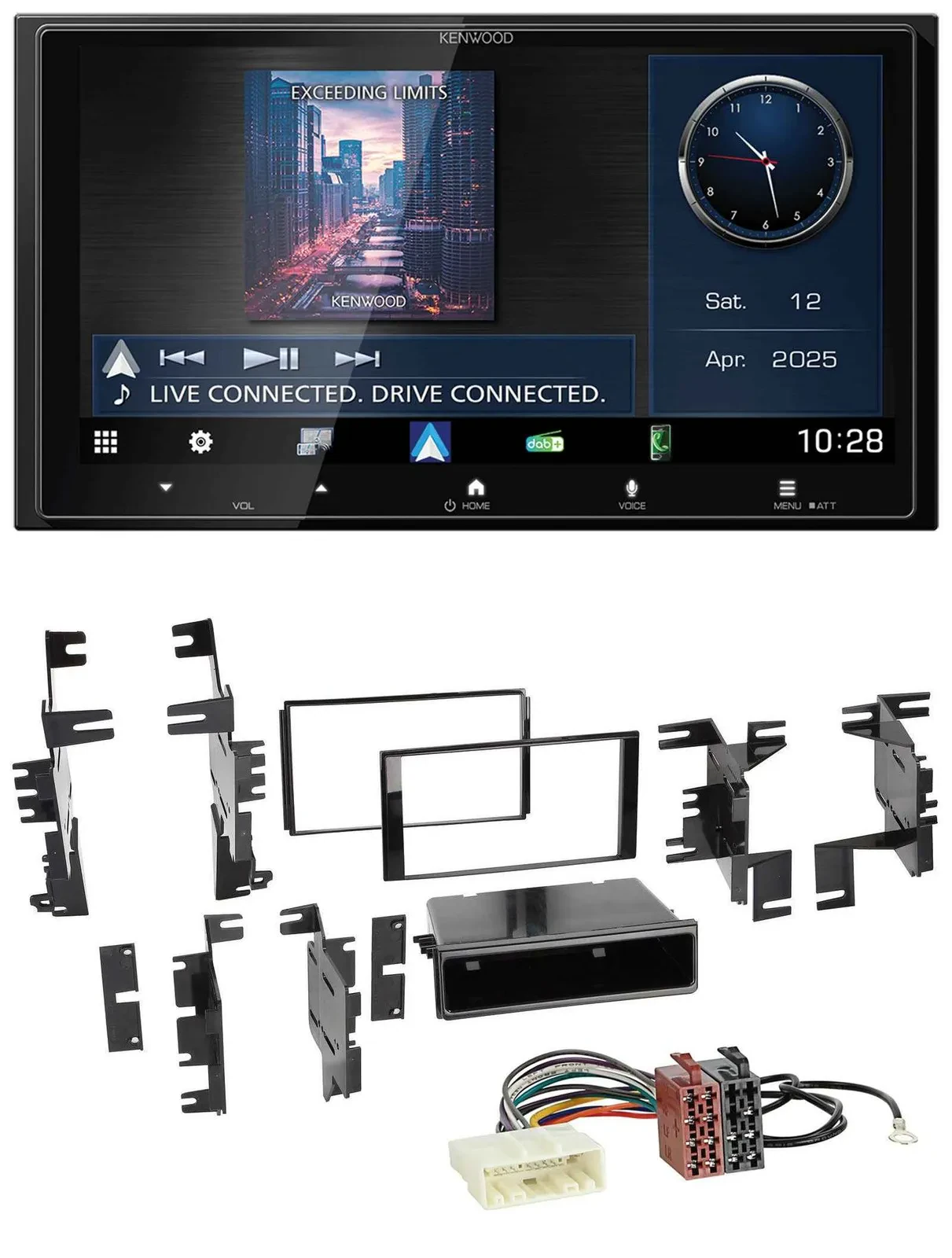 Автомагнитола для Nissan Cube/Frontier Kenwood 2DIN, Bluetooth, USB, DAB, MP3
