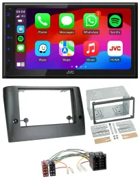 JVC Bluetooth 2DIN MP3 DAB USB Autoradio für Fiat Stilo (ab 2005)