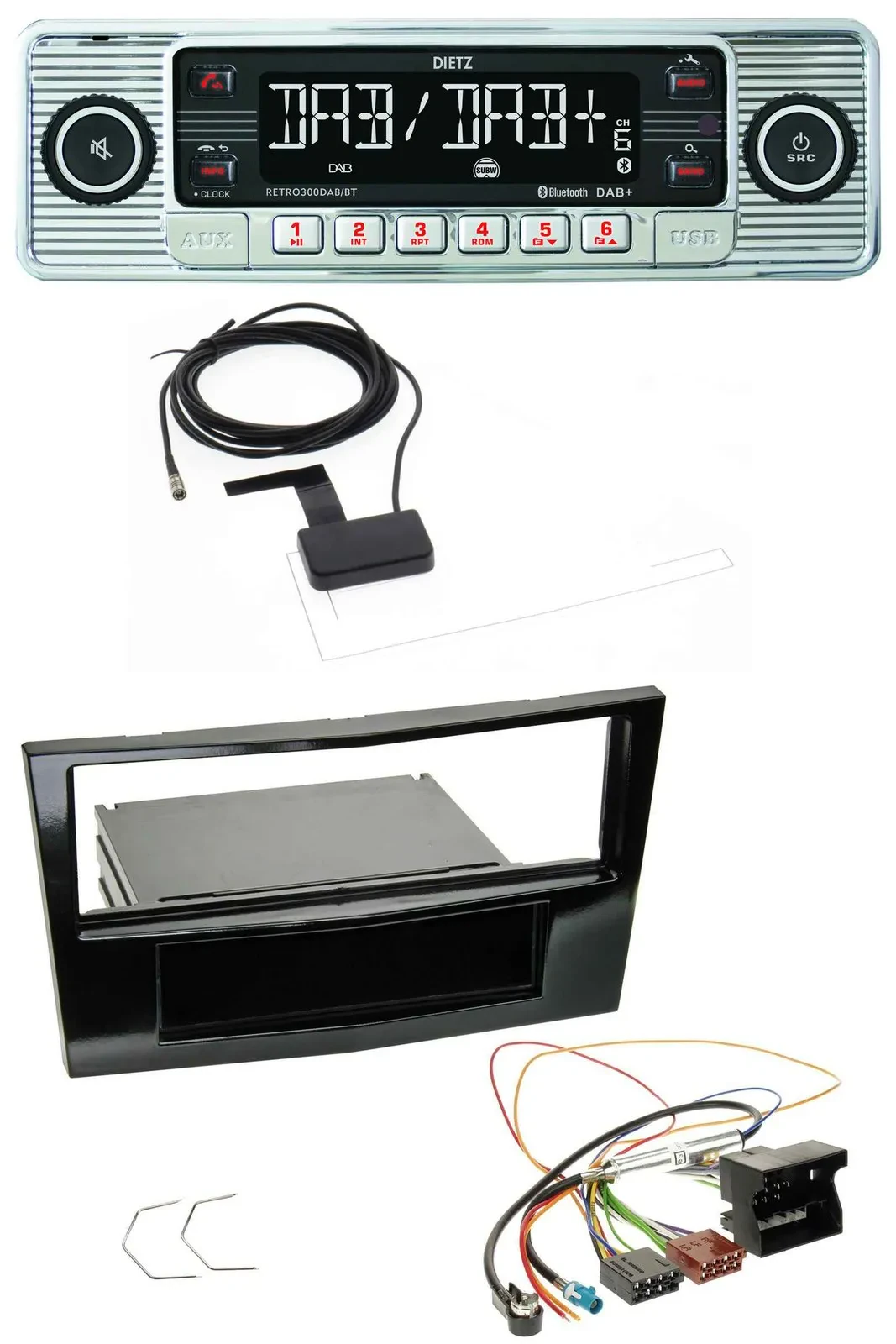 Dietz Bluetooth USB MP3 DAB Autoradio für Opel Astra H Corsa D Zafira B ab 2005