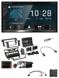 Автомагнитола для BMW 3 Series E46 (2002–2006) Kenwood 2DIN DAB TMC USB Bluetooth с навигацией и поддержкой управления с руля