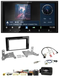 Kenwood Bluetooth 2DIN USB DAB Lenkrad Autoradio für Toyota Aygo AB7 ab 22 klavi